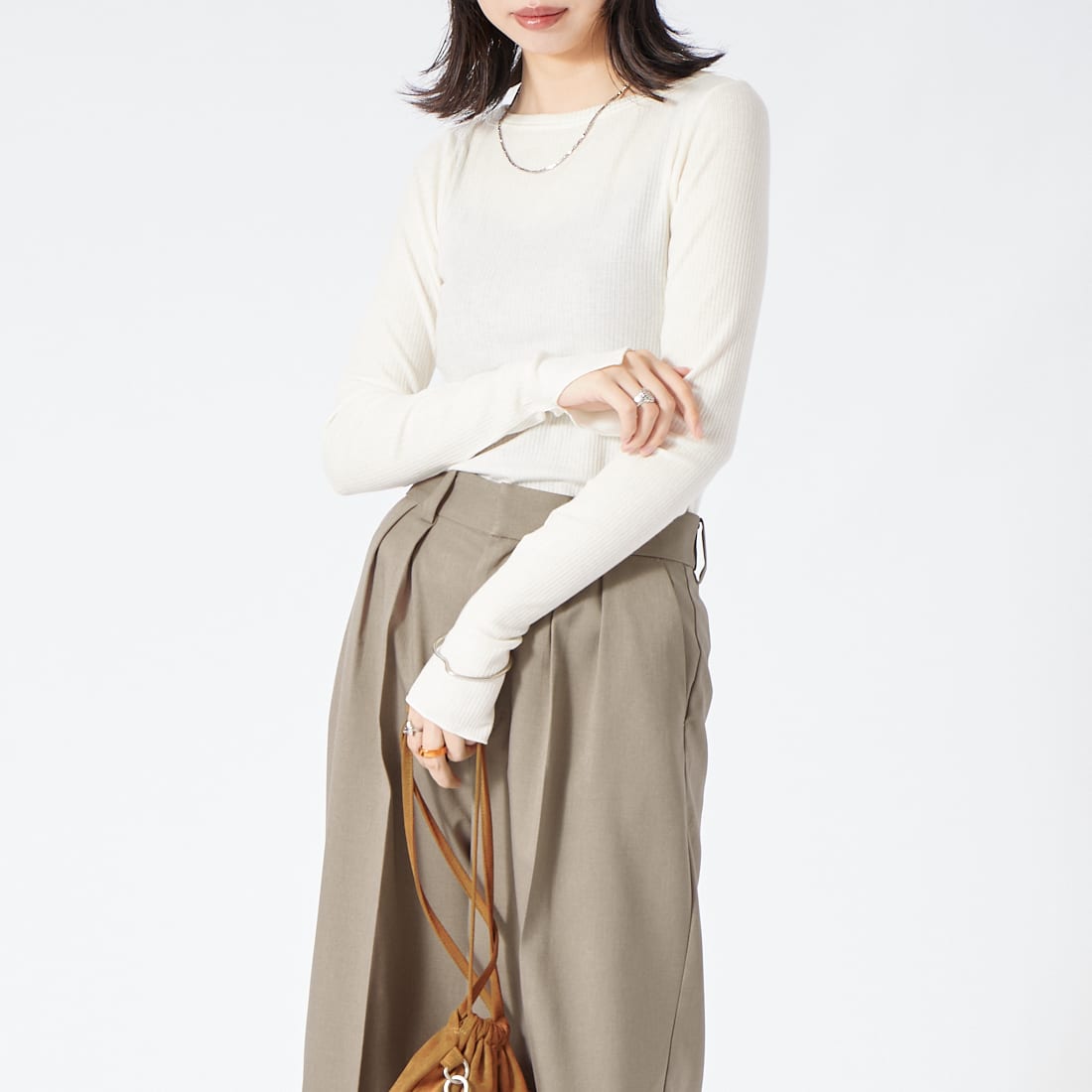 031 ｵﾌ&&モデル身長：162cm 着用サイズ：F&&