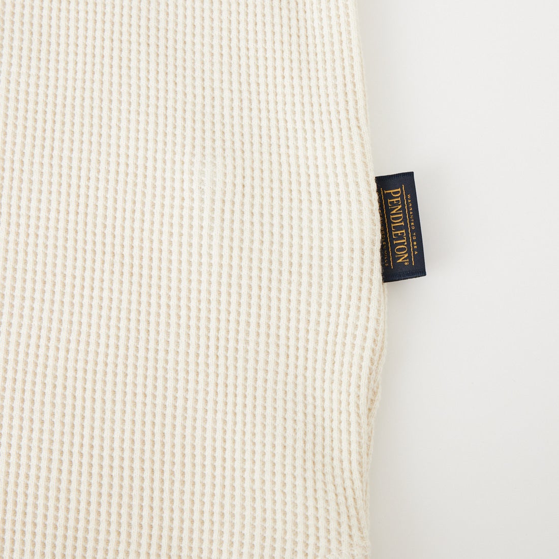 PENDLETON [ペンドルトン] 刺繍コットンサーマル ヘンリーネックTシャツ [6475-5017] 28 IVORY