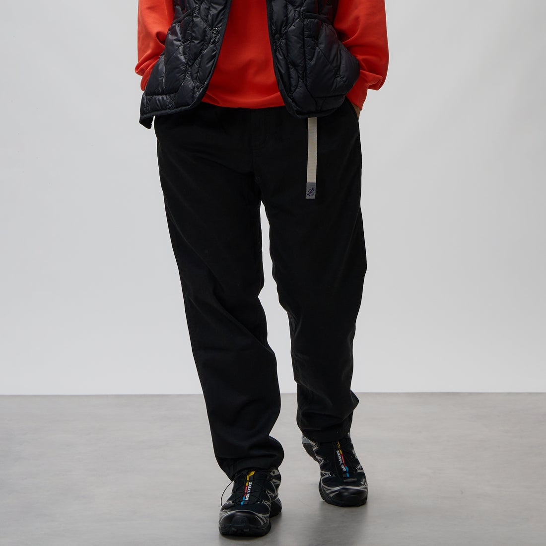 Gramicci [グラミチ] 別注 T/C エブリデイパンツ [GMP6-F1025-JF] BLACK &&モデル身長：176cm 着用サイズ：L&&