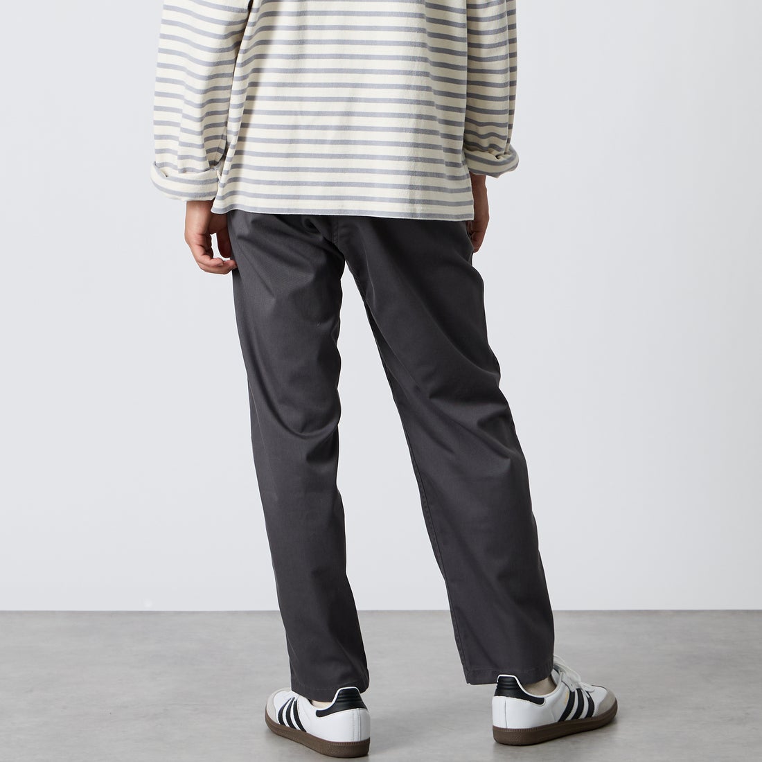 GRAMiCCi [グラミチ] 別注 T/C エブリデイパンツ [GMP6-F1025-JF] CHARCOAL &&モデル身長：175cm 着用サイズ：M&&