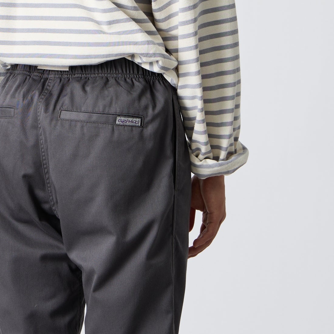 GRAMiCCi [グラミチ] 別注 T/C エブリデイパンツ [GMP6-F1025-JF] CHARCOAL &&モデル身長：175cm 着用サイズ：M&&