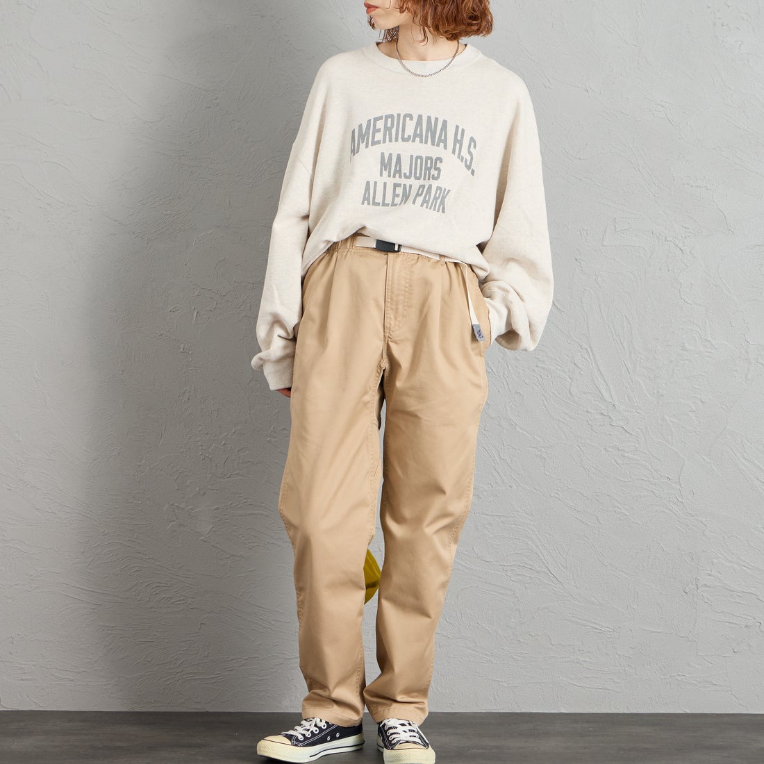 GRAMiCCi [グラミチ] 別注 T/C エブリデイパンツ [GMP6-F1025-JF] CHINO &&モデル身長：158cm 着用サイズ：S&&