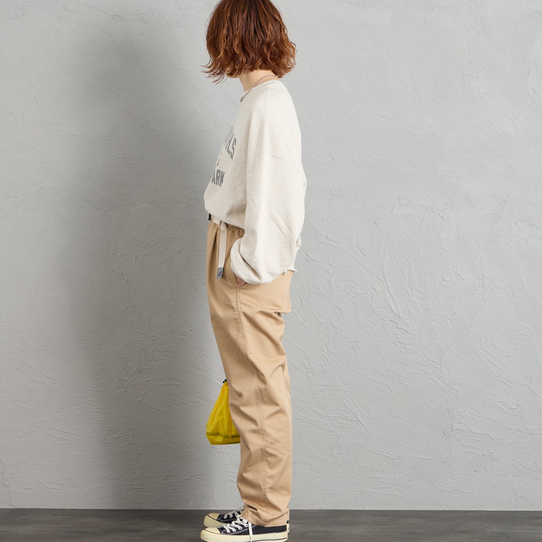GRAMiCCi [グラミチ] 別注 T/C エブリデイパンツ [GMP6-F1025-JF] CHINO &&モデル身長：158cm 着用サイズ：S&&