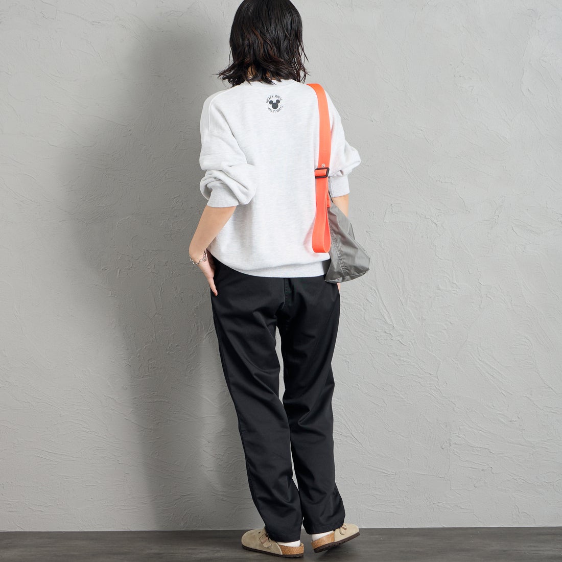 GRAMiCCi [グラミチ] 別注 T/C エブリデイパンツ [GMP6-F1025-JF] BLACK &&モデル身長：160cm 着用サイズ：S&&