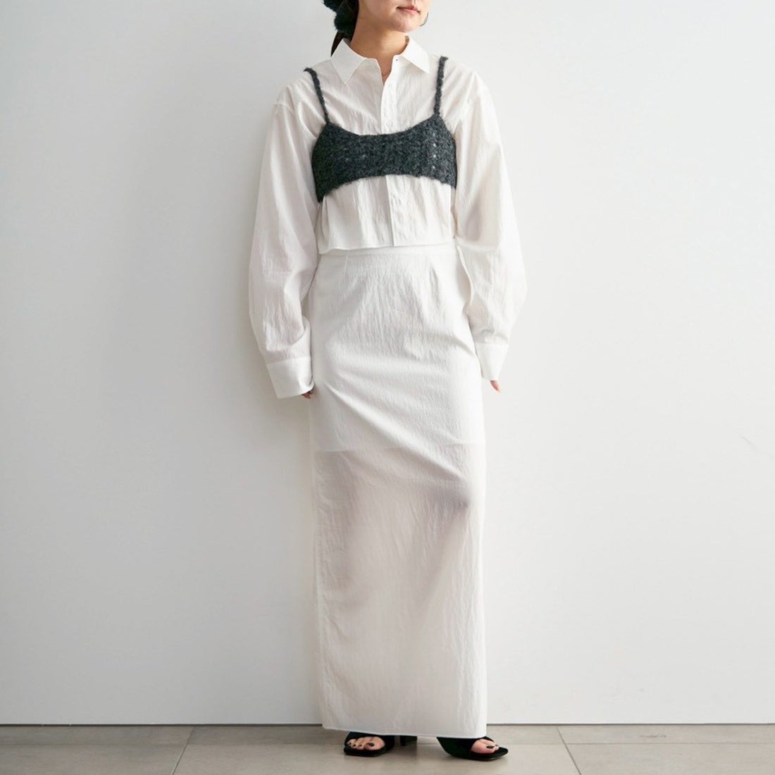 anuke [アンヌーク] クロシェニットビスチェ [62620510] C/GRY