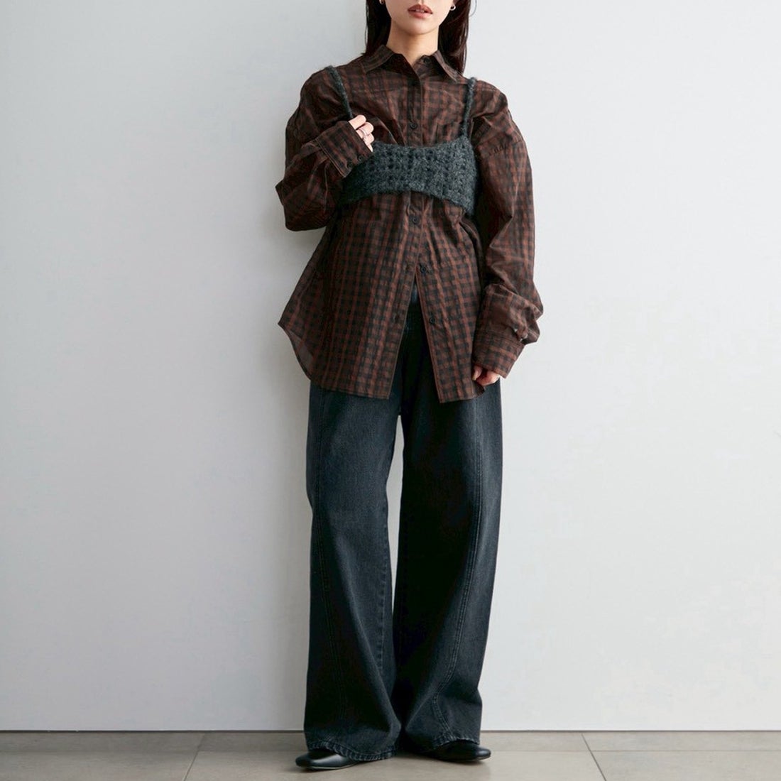 anuke [アンヌーク] クロシェニットビスチェ [62620510] C/GRY