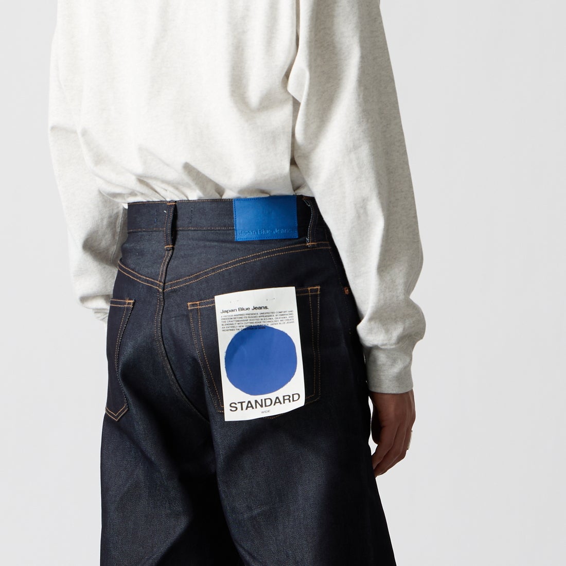 Japan Blue Jeans. [ジャパンブルージーンズ] 9ozライトワイドジーンズ [JMJE0302] RIG &&モデル身長：177cm 着用サイズ：28&&