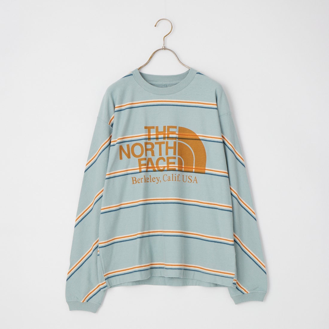 THE NORTH FACE PURPLE LABEL [ザ ノースフェイス パープルレーベル] フィールド ロングスリーブ ストライプTシャツ [N26FT034] SX SAX