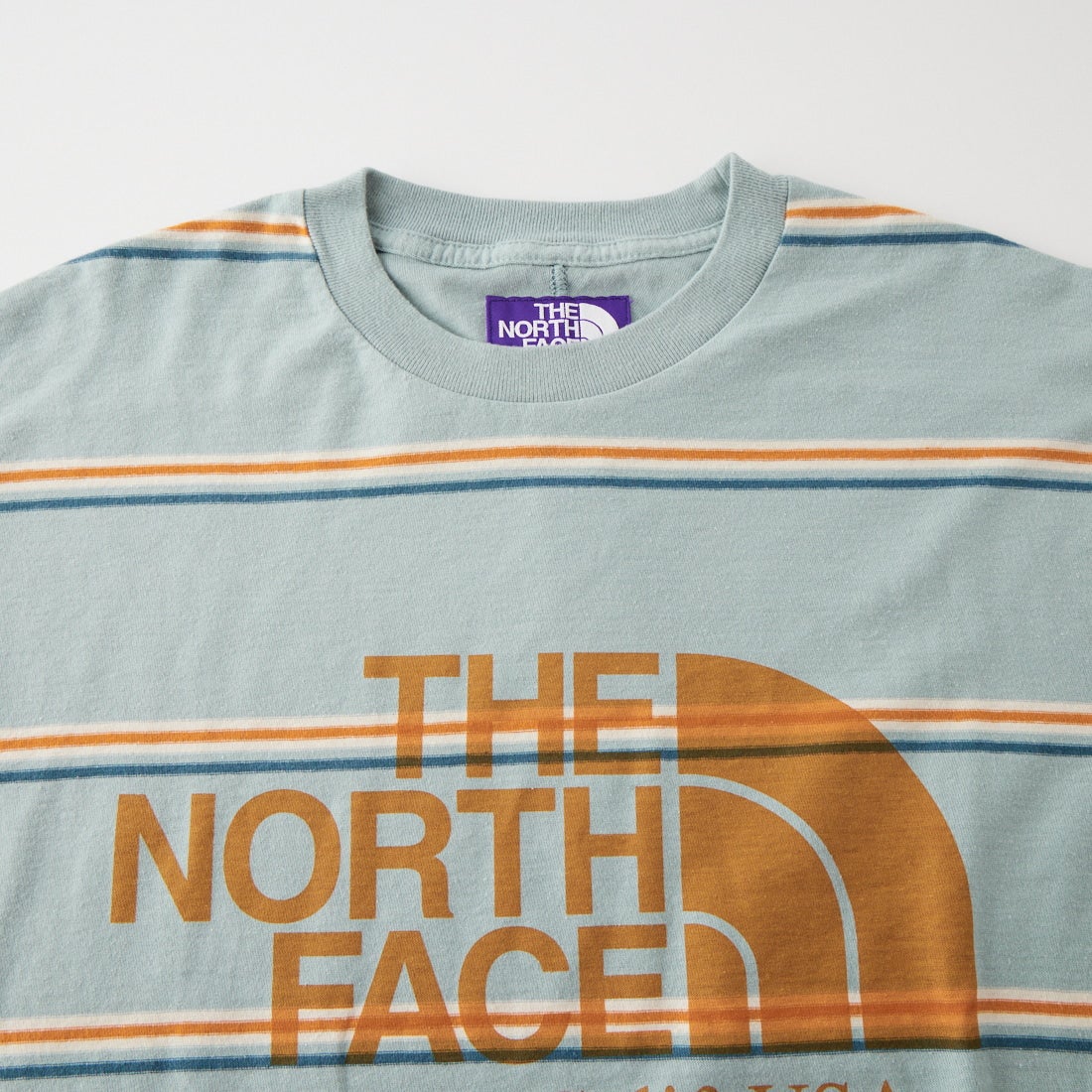 THE NORTH FACE PURPLE LABEL [ザ ノースフェイス パープルレーベル] フィールド ロングスリーブ ストライプTシャツ [N26FT034] SX SAX