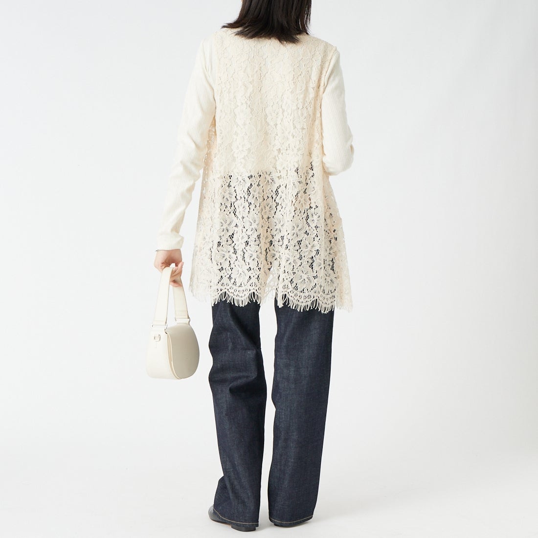 YANUK [ヤヌーク] GINA/ジーナ ストレートデニム [57162030] OWI &&モデル身長：162cm 着用サイズ：23&&
