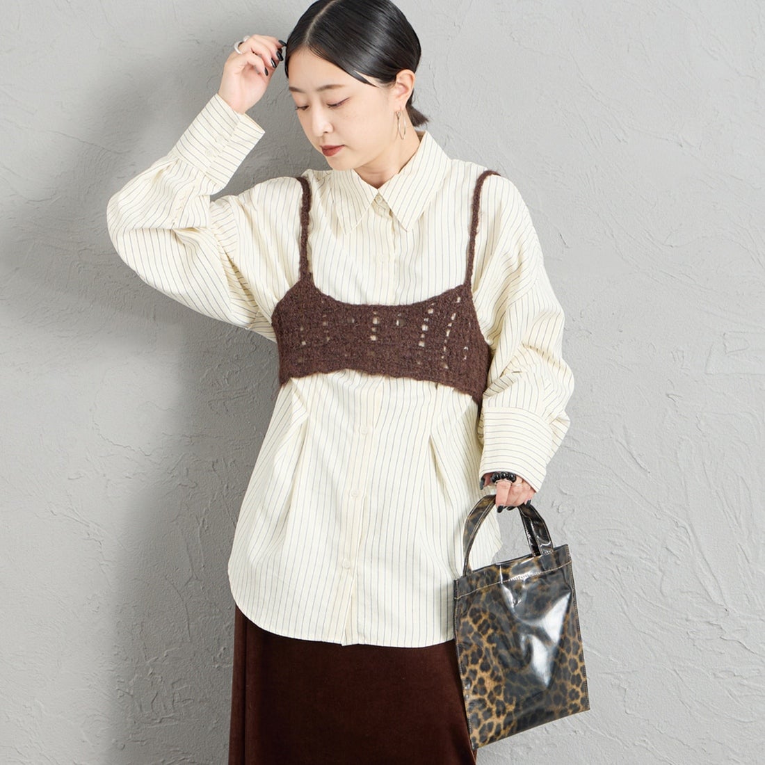02 OFF&&モデル身長：150cm 着用サイズ：F&&