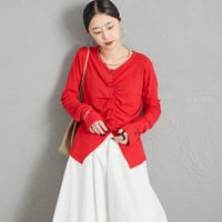 46 RED&&モデル身長：150cm 着用サイズ：F&&