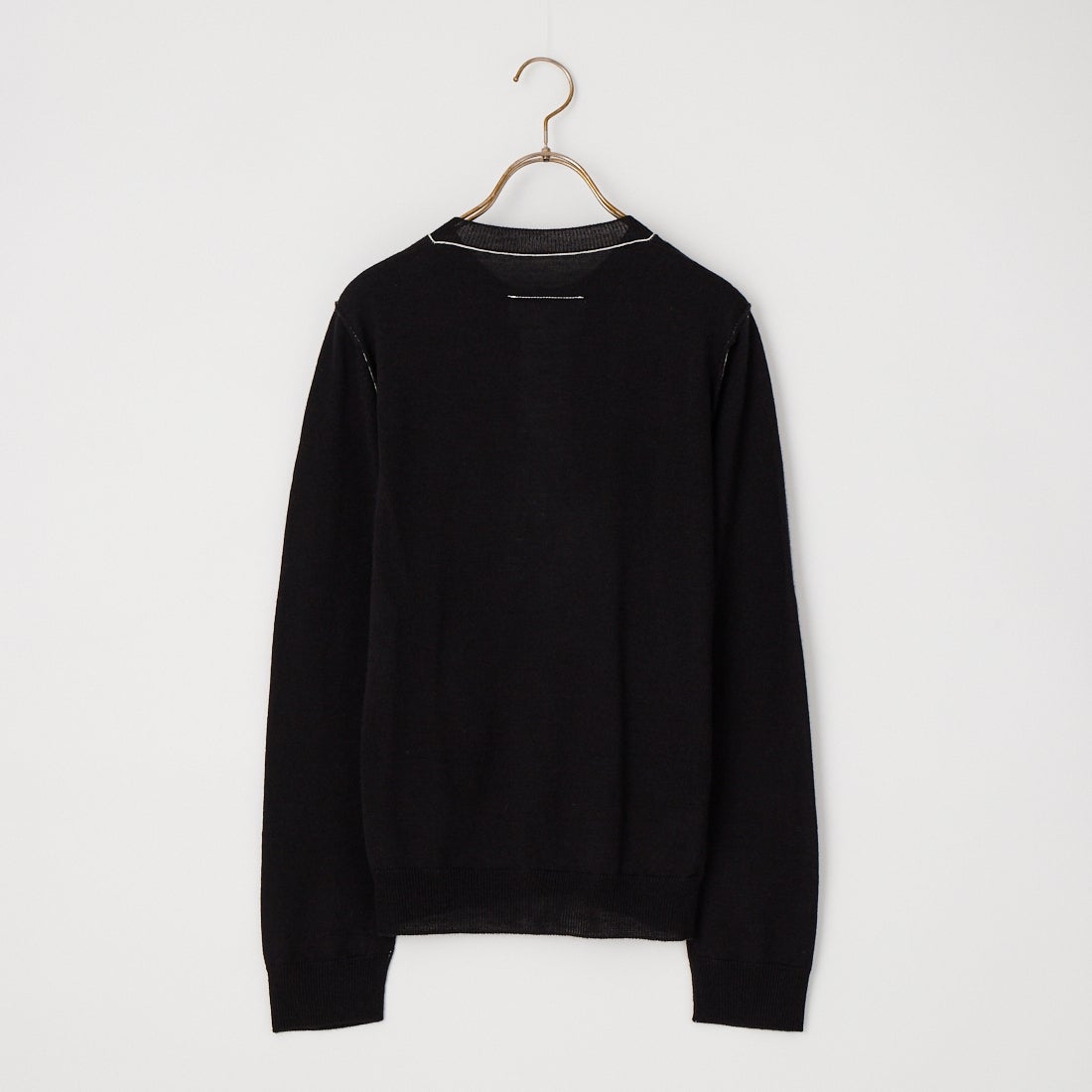 MM6 Maison Margiela [エムエムシックス メゾン マルジェラ] ボタンフロント ウールブレンドニットカーディガン [S52HP0044-M13037] 900 BLACK