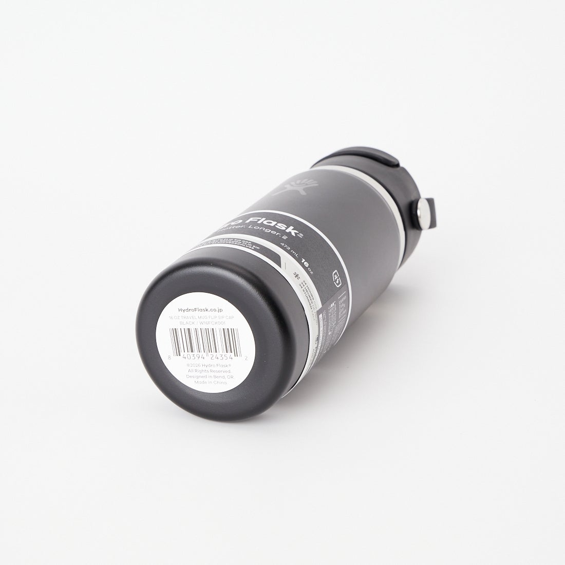 Hydro Flask [ハイドロフラスク] 16oz トラベルマグ フリップシップキャップ [890246] 178 BLACK