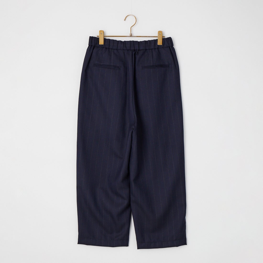 maison de soil [メゾンドソイル] ウーステッドサージ 2タックテーパードパンツ [GNMDS2501WS] 39ST NVY S