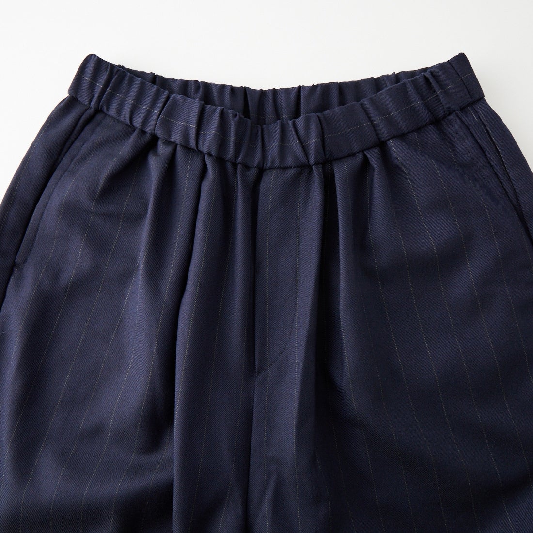 maison de soil [メゾンドソイル] ウーステッドサージ 2タックテーパードパンツ [GNMDS2501WS] 39ST NVY S
