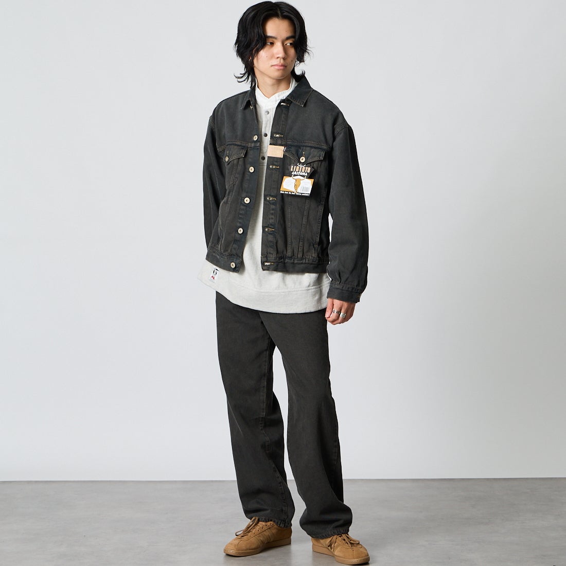 LIBERTO [リベルト] DENVER ワイドデニムパンツ [FL2506] 176 DOUBLE &&モデル身長：177cm 着用サイズ：28&&