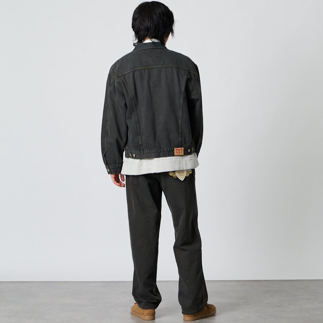 LIBERTO [リベルト] DENVER ワイドデニムパンツ [FL2506] 176 DOUBLE &&モデル身長：177cm 着用サイズ：28&&