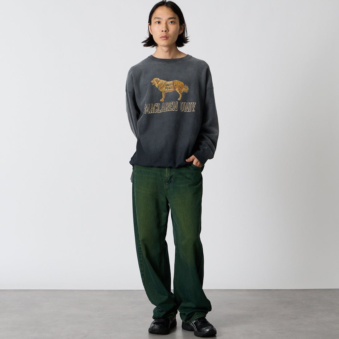 LIBERTO [リベルト] ASHEVILLE カーブデニムパンツ [FL2512] 120 D.GREE &&モデル身長：175cm 着用サイズ：30&&