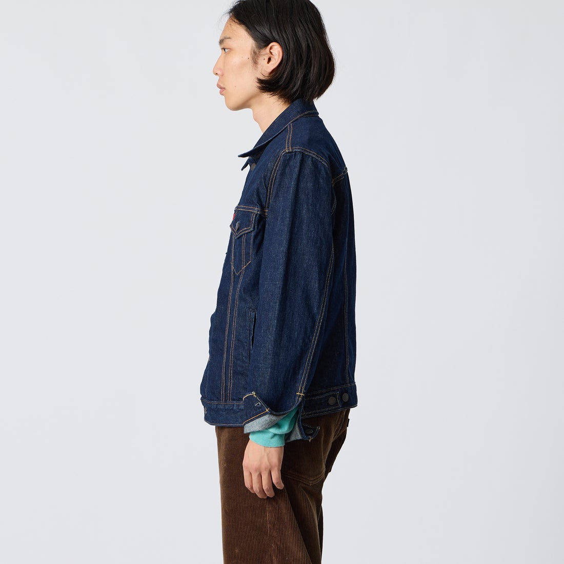LEVI'S [リーバイス] TYPE3 トラッカージャケット [72334-07] 91 WASH IT &&モデル身長：175cm 着用サイズ：M&&