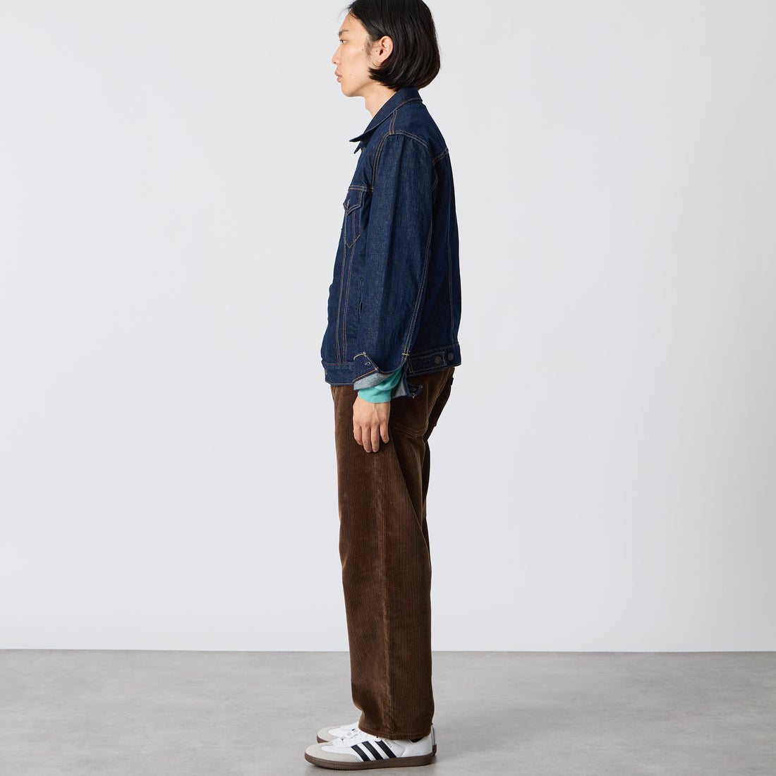 LEVI'S [リーバイス] TYPE3 トラッカージャケット [72334-07] 91 WASH IT &&モデル身長：175cm 着用サイズ：M&&