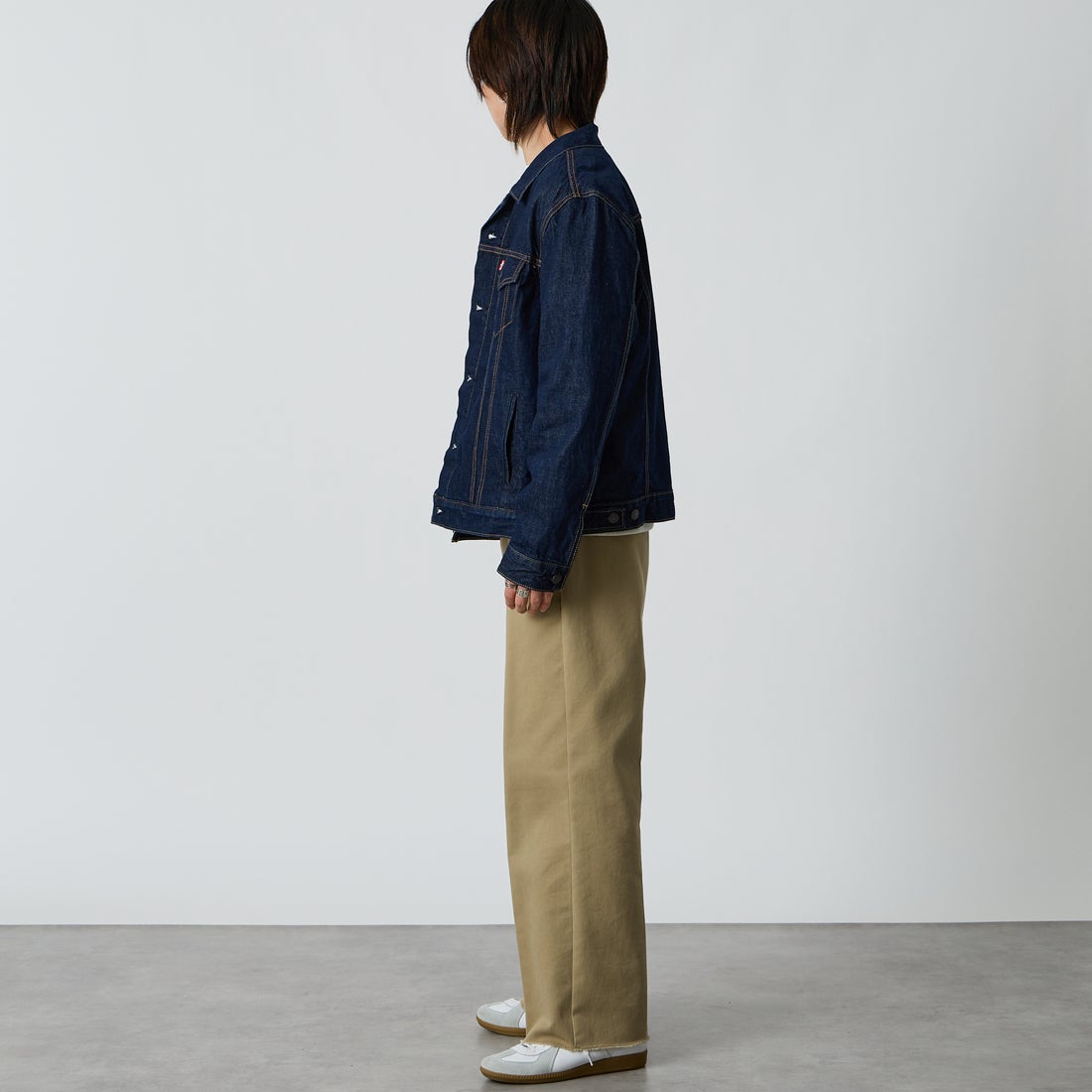 LEVI'S [リーバイス] TYPE3 トラッカージャケット [72334-07] 91 WASH IT &&モデル身長：177cm 着用サイズ：L&&