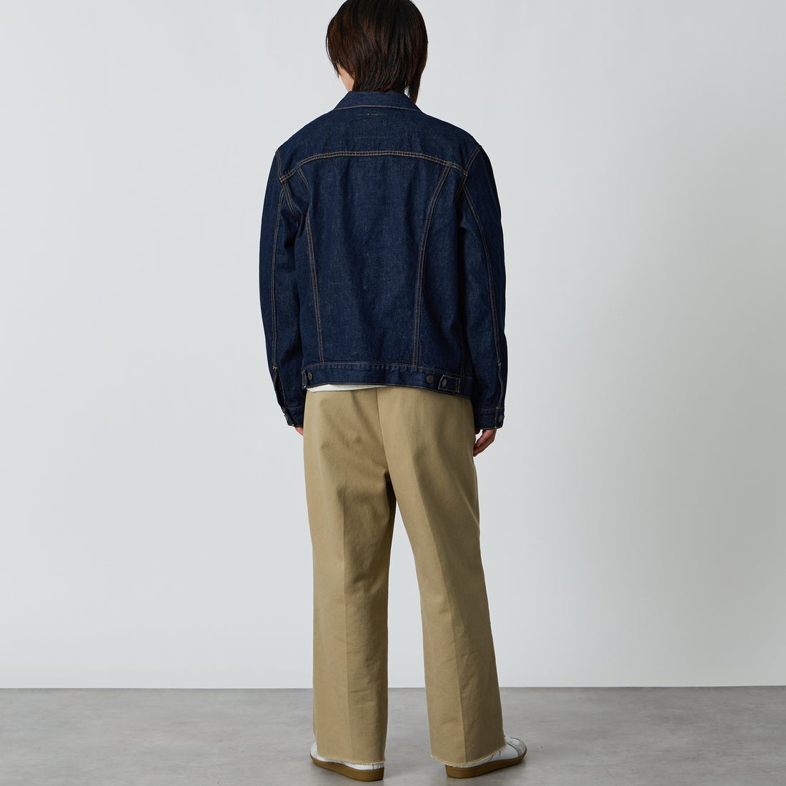 LEVI'S [リーバイス] TYPE3 トラッカージャケット [72334-07] 91 WASH IT &&モデル身長：177cm 着用サイズ：L&&