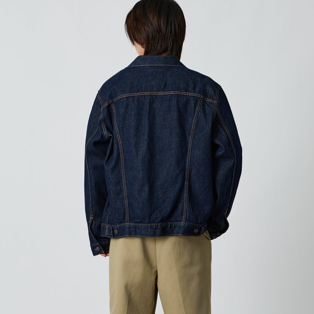 LEVI'S [リーバイス] TYPE3 トラッカージャケット [72334-07] 91 WASH IT &&モデル身長：177cm 着用サイズ：XL&&