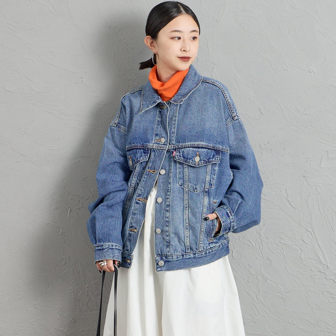 LEVI'S [リーバイス] 90S トラッカージャケット [A1743-01] 76 CHOP CH &&モデル身長：150cm 着用サイズ：S&&