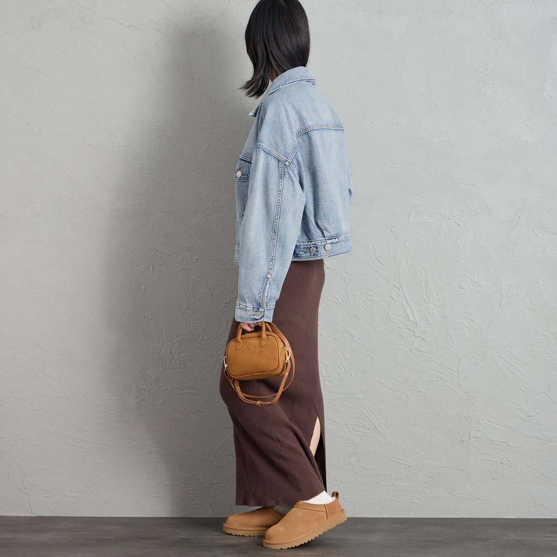 LEVI'S [リーバイス] ルーズクロップド トラッカージャケット [0089L-00] 04 SUNNY S &&モデル身長：162cm 着用サイズ：S&&