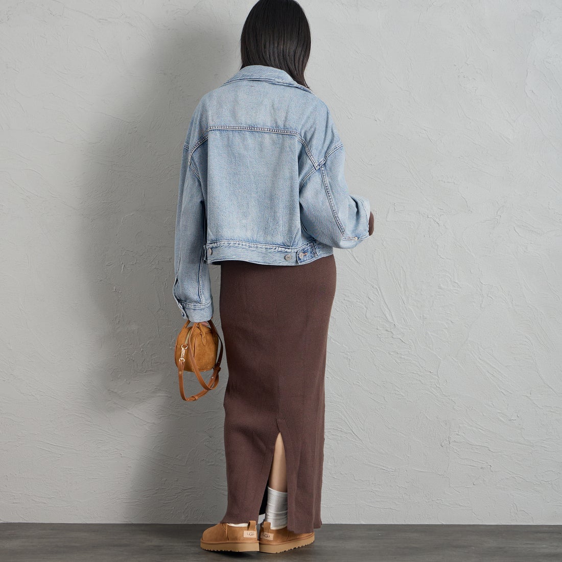 LEVI'S [リーバイス] ルーズクロップド トラッカージャケット [0089L-00] 04 SUNNY S &&モデル身長：162cm 着用サイズ：S&&