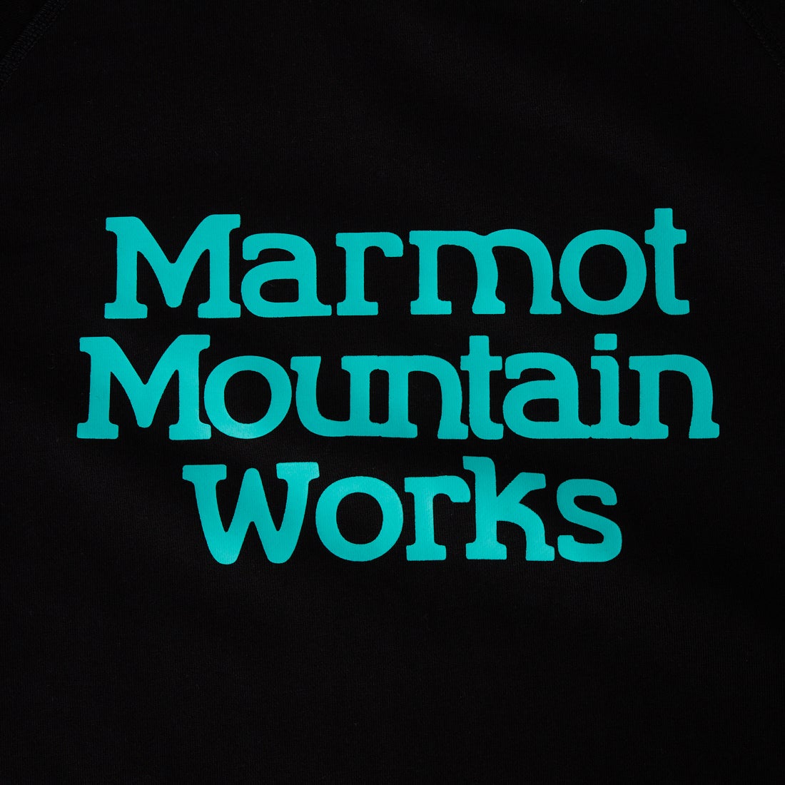 Marmot [マーモット] 別注 ロゴプリント カットオフスウェット [MTFW26WSW374IN-JF] BLACK