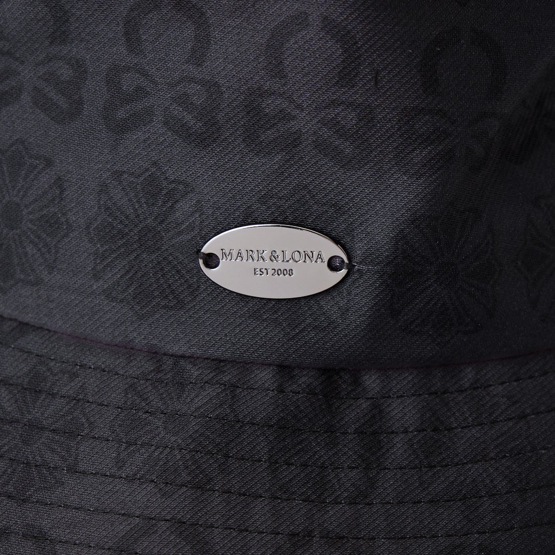 MARK & LONA [マークアンドロナ] フラクチャー モノグラム バケットハット [MLF-26C-FC04] BLACK