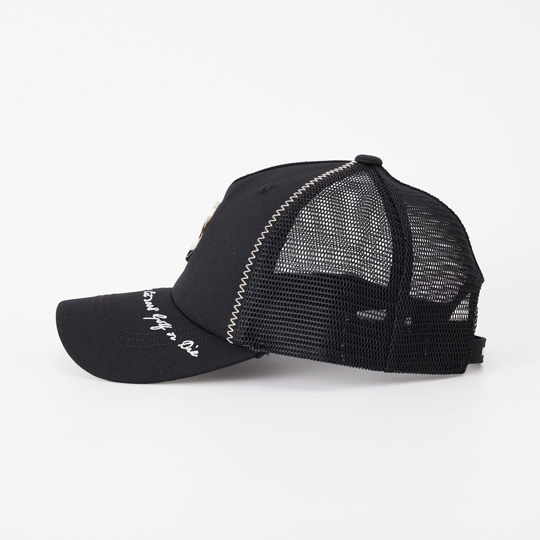 MARK & LONA [マークアンドロナ] クローム スカル メッシュ キャップ [MLF-26C-FC08] BLACK