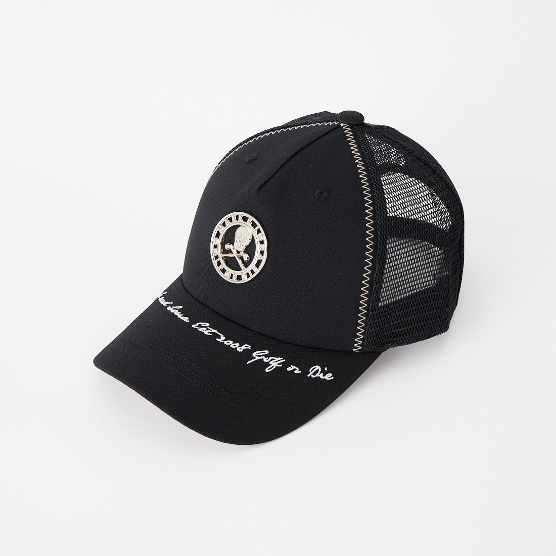 MARK & LONA [マークアンドロナ] クローム スカル メッシュ キャップ [MLF-26C-FC08] BLACK