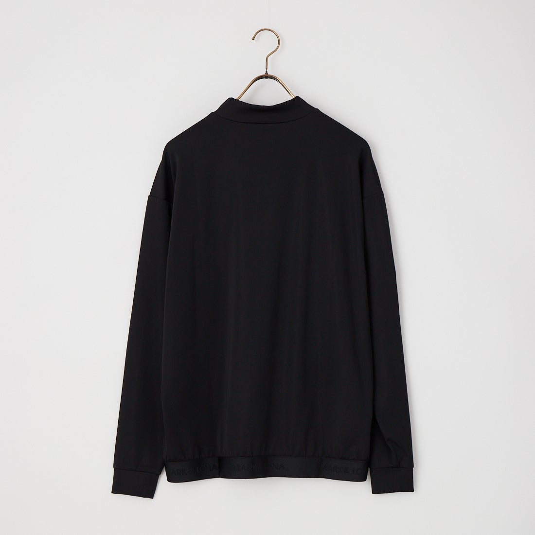MARK & LONA [マークアンドロナ] フラクチャー スムース モックネック [MLM-26C-AU02] BLACK