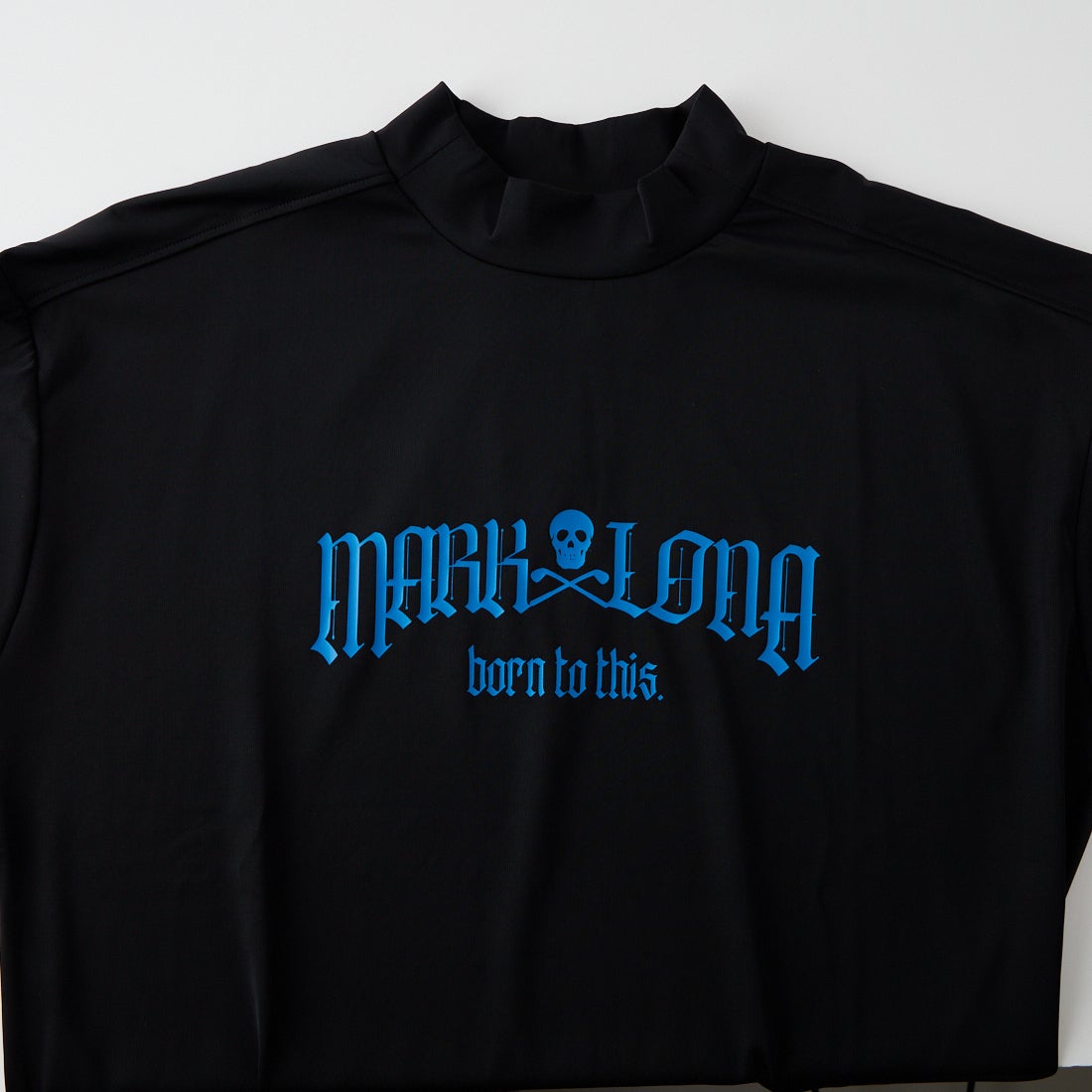 MARK & LONA [マークアンドロナ] フラクチャー スムース モックネック [MLM-26C-AU02] BLACK