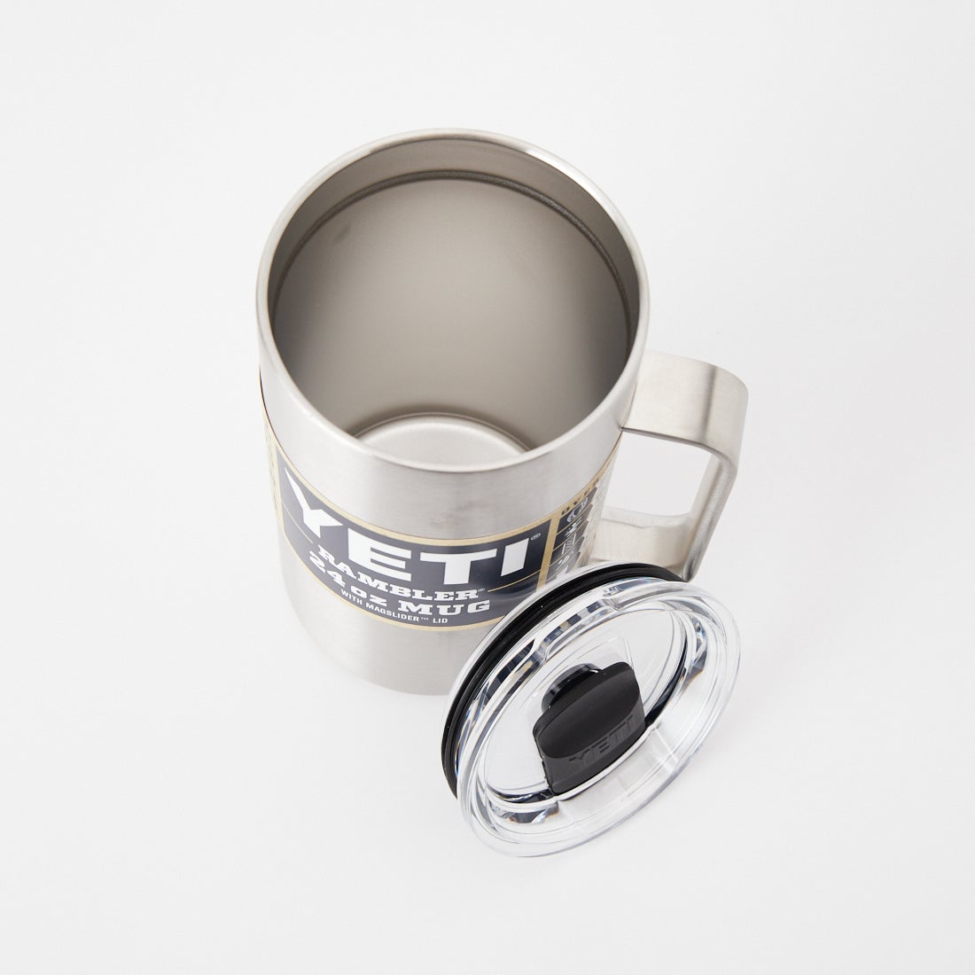 YETI [イエティ] RAMBLER/ランブラー 24oz(710ml) マグ [MAGSLIDER-MUG-WITH] ｽﾃﾝﾚｽ