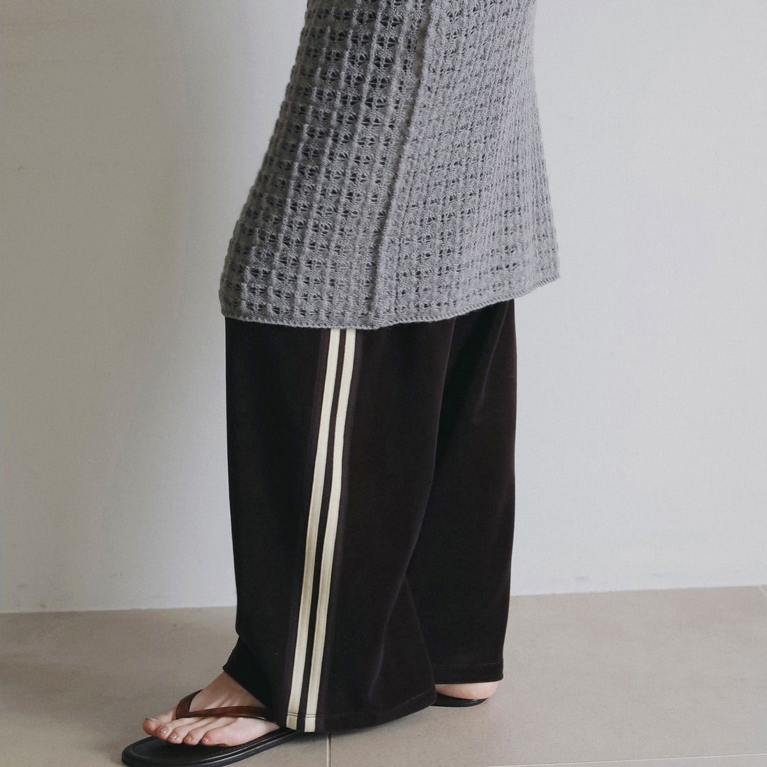 anuke [アンヌーク] ベロアタックパンツ [62620704] BRN