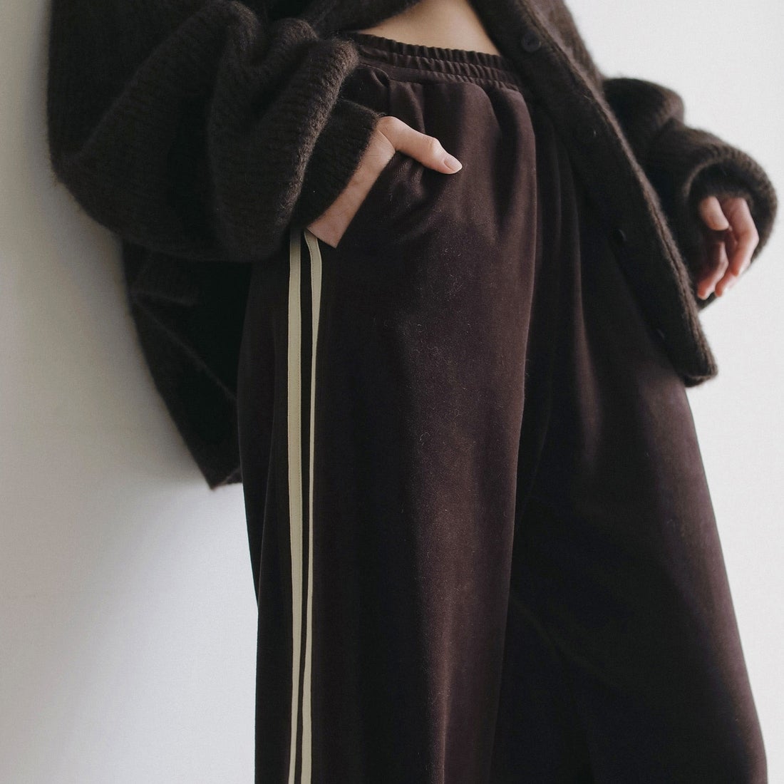 anuke [アンヌーク] ベロアタックパンツ [62620704] BRN