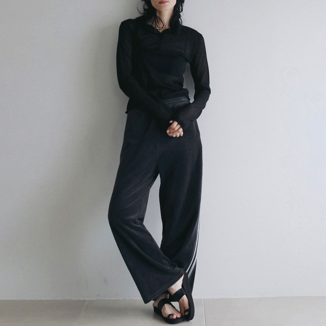 anuke [アンヌーク] ベロアタックパンツ [62620704] C/GRY