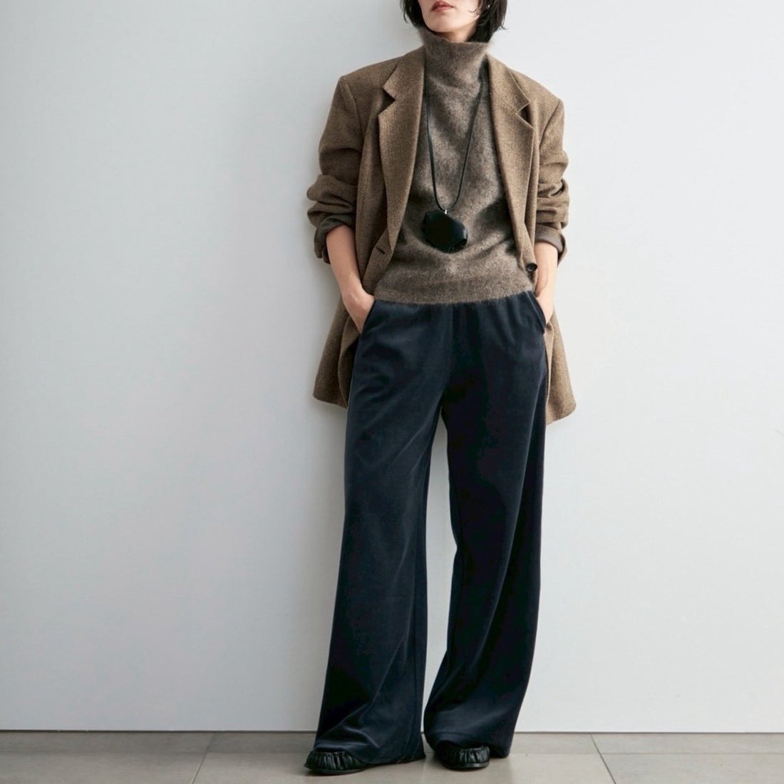 anuke [アンヌーク] ベロアタックパンツ [62620704] C/GRY