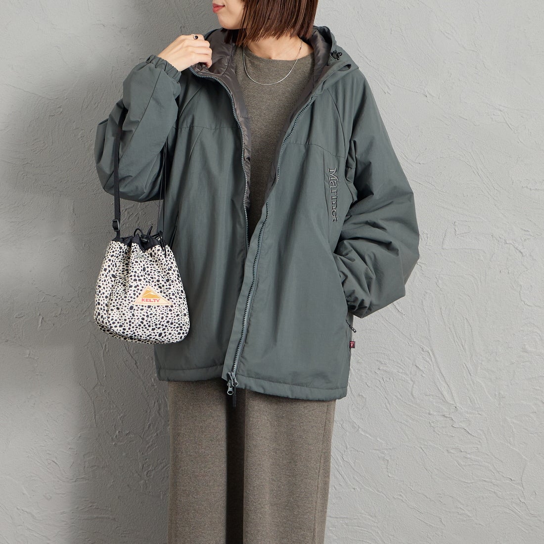 Marmot [マーモット] 別注 プリマロフト 中綿入りフードジャケット
