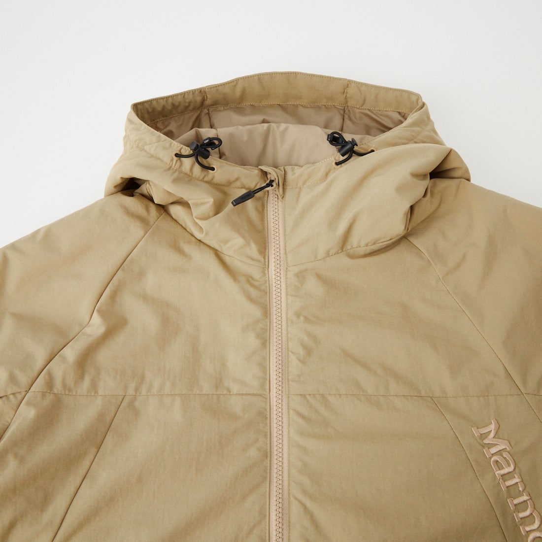 Marmot [マーモット] 別注 プリマロフト 中綿入りフードジャケット [MTFW26UJK348IN-JF] BEIGE