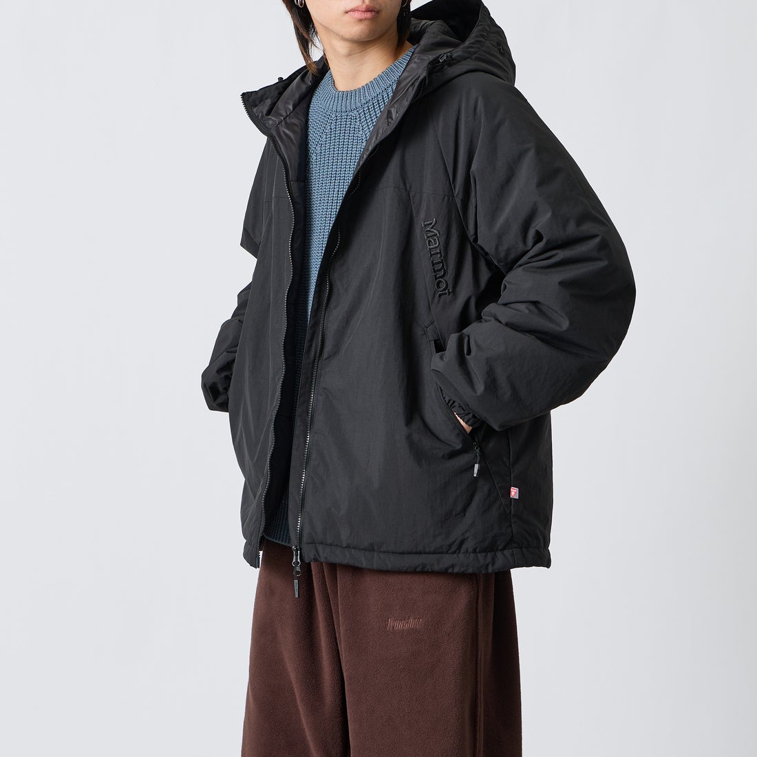 BLACK&&モデル身長：177cm 着用サイズ：L&&