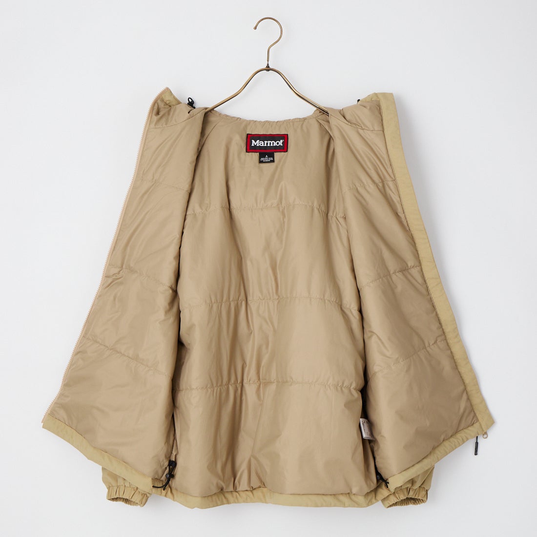 Marmot [マーモット] 別注 プリマロフト 中綿入りフードジャケット [MTFW26UJK348IN-JF] BEIGE