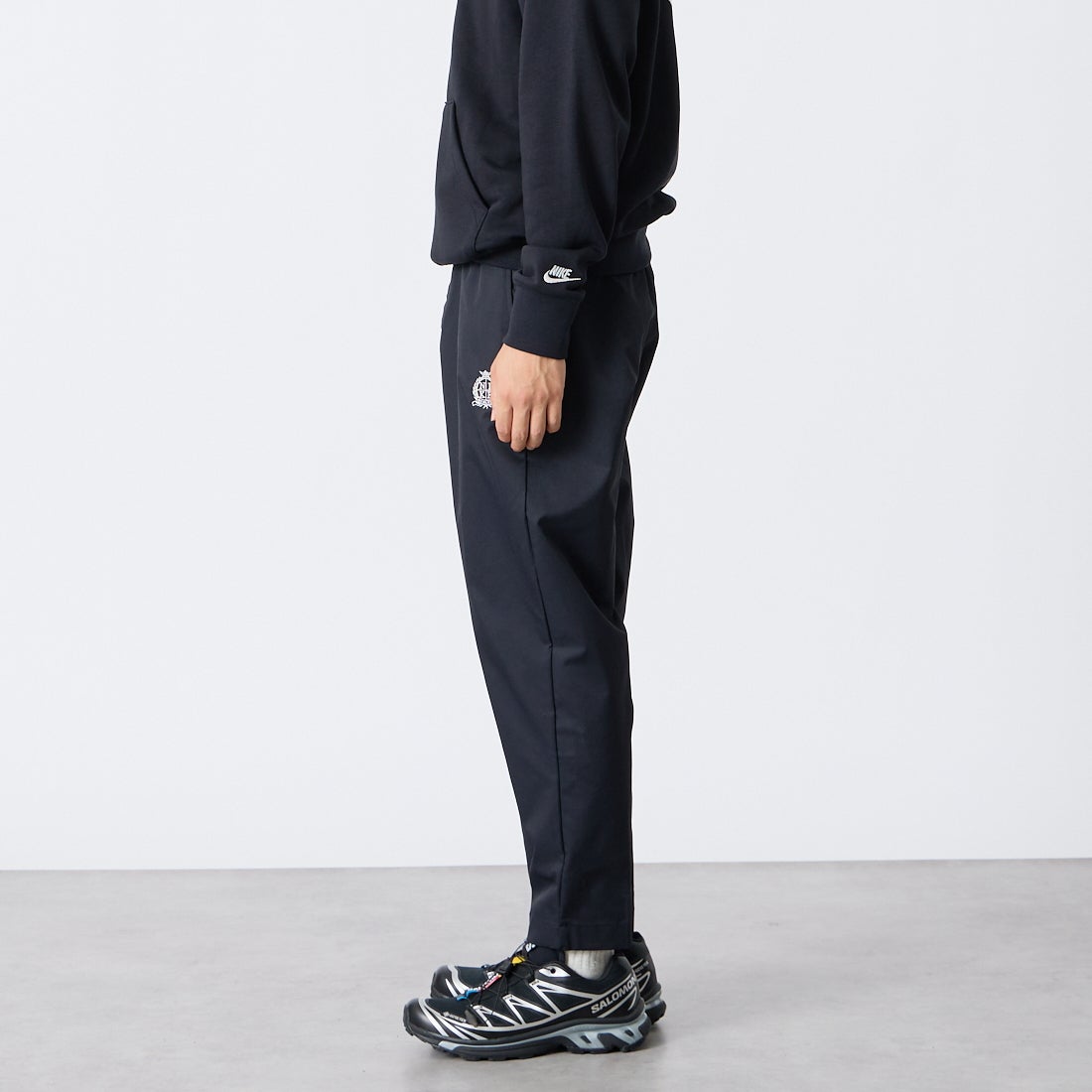 NIKE [ナイキ] クラブ ウーブン オープンヘム パンツ [IM5860] 010 ﾌﾞﾗｯｸ &&モデル身長：175cm 着用サイズ：M&&