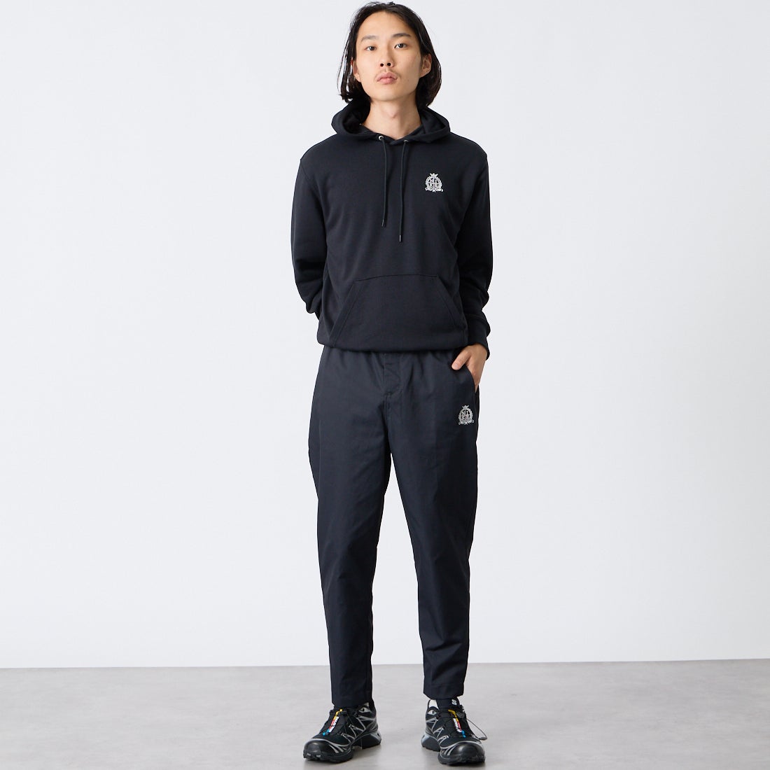 NIKE [ナイキ] クラブ ウーブン オープンヘム パンツ [IM5860] 010 ﾌﾞﾗｯｸ &&モデル身長：175cm 着用サイズ：M&&