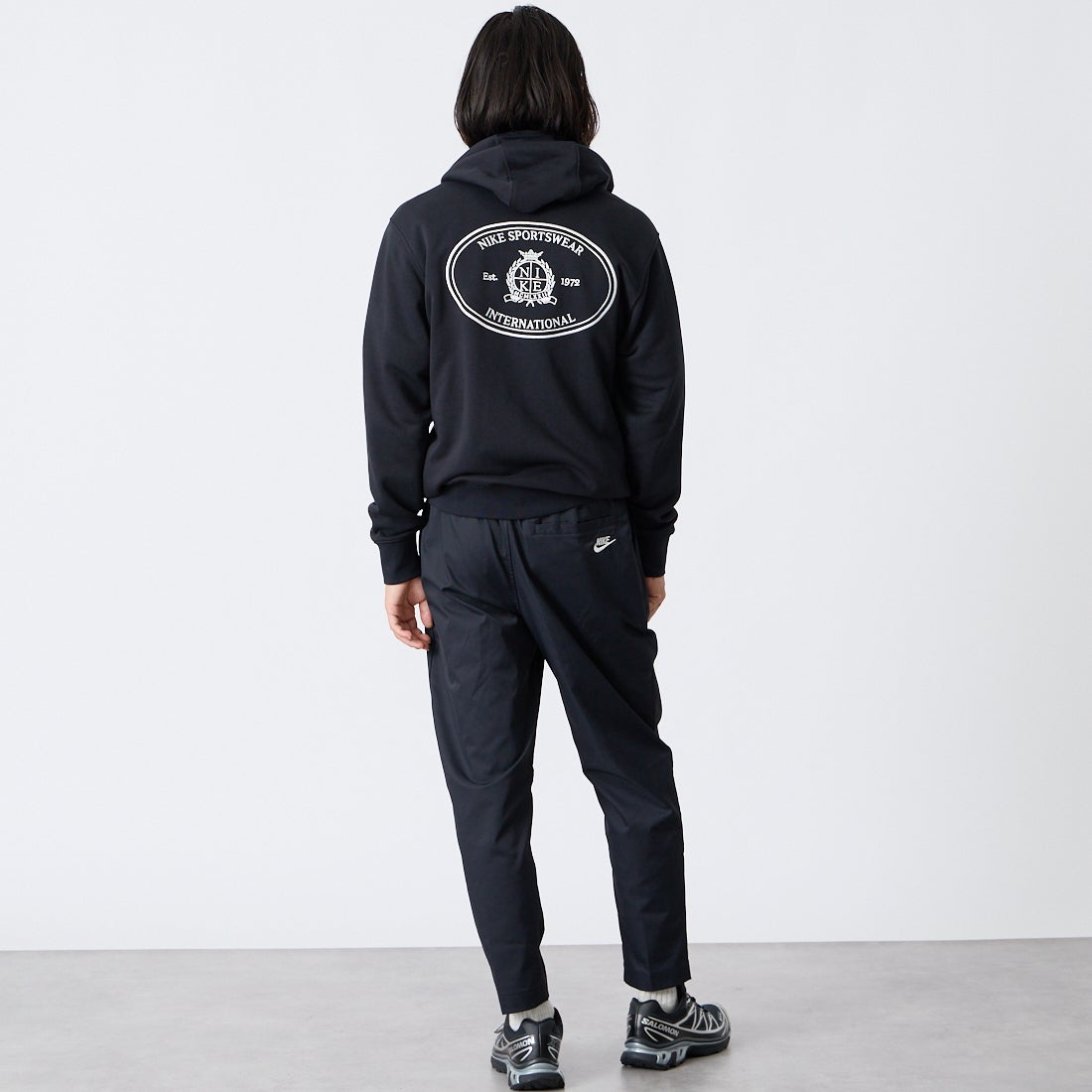 NIKE [ナイキ] クラブ ウーブン オープンヘム パンツ [IM5860] 010 ﾌﾞﾗｯｸ &&モデル身長：175cm 着用サイズ：M&&