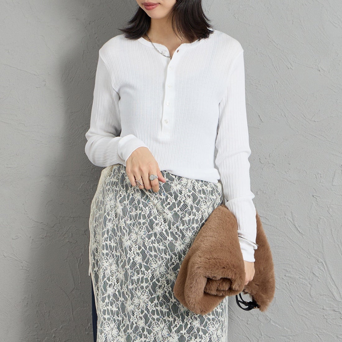 BIANCO&&モデル身長：162cm 着用サイズ：1&&